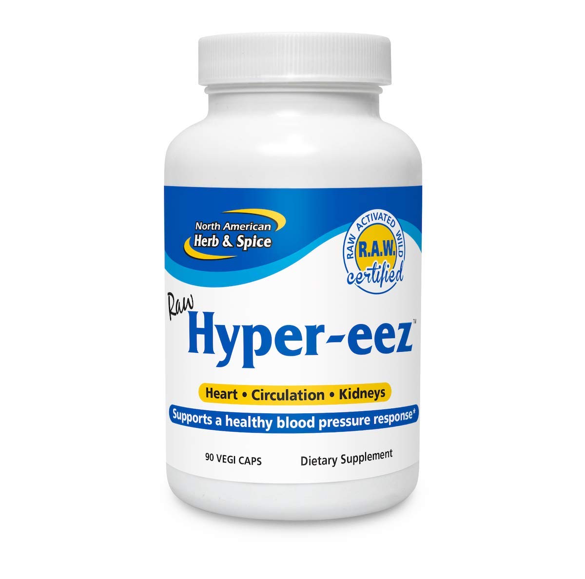 NORTH AMERICAN HERB & SPICE Hyper-eeZ - 90 Vegi Caps - Herbs, Spices, Flowers, Berry Blend - Blood Pressure & Circulation Support - Assists with Heart, Circulation, Kidneys - Non-GMO - 90 Servings NORTH AMERICAN HERB & SPICEAu supplements