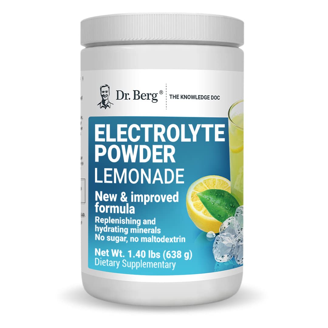 Dr. Berg's Electrolyte Powder 100 Servings Bundle - Raspberry Lemon & Lemonade Dr. Berg NutritionalsUS supplements