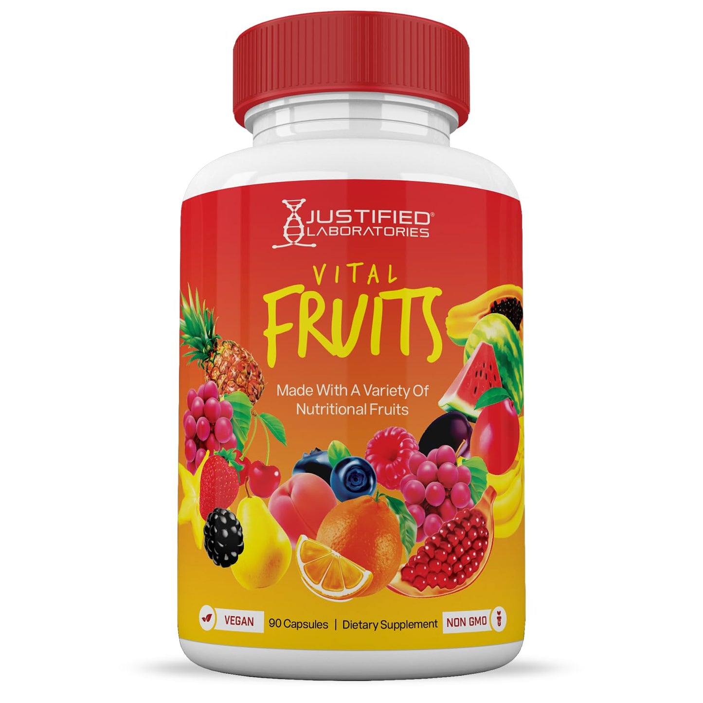 (6 Pack) Vital Fruits and Veggies Supplement Whole Food Red & Green Superfoods Justified LaboratoriesUS supplements