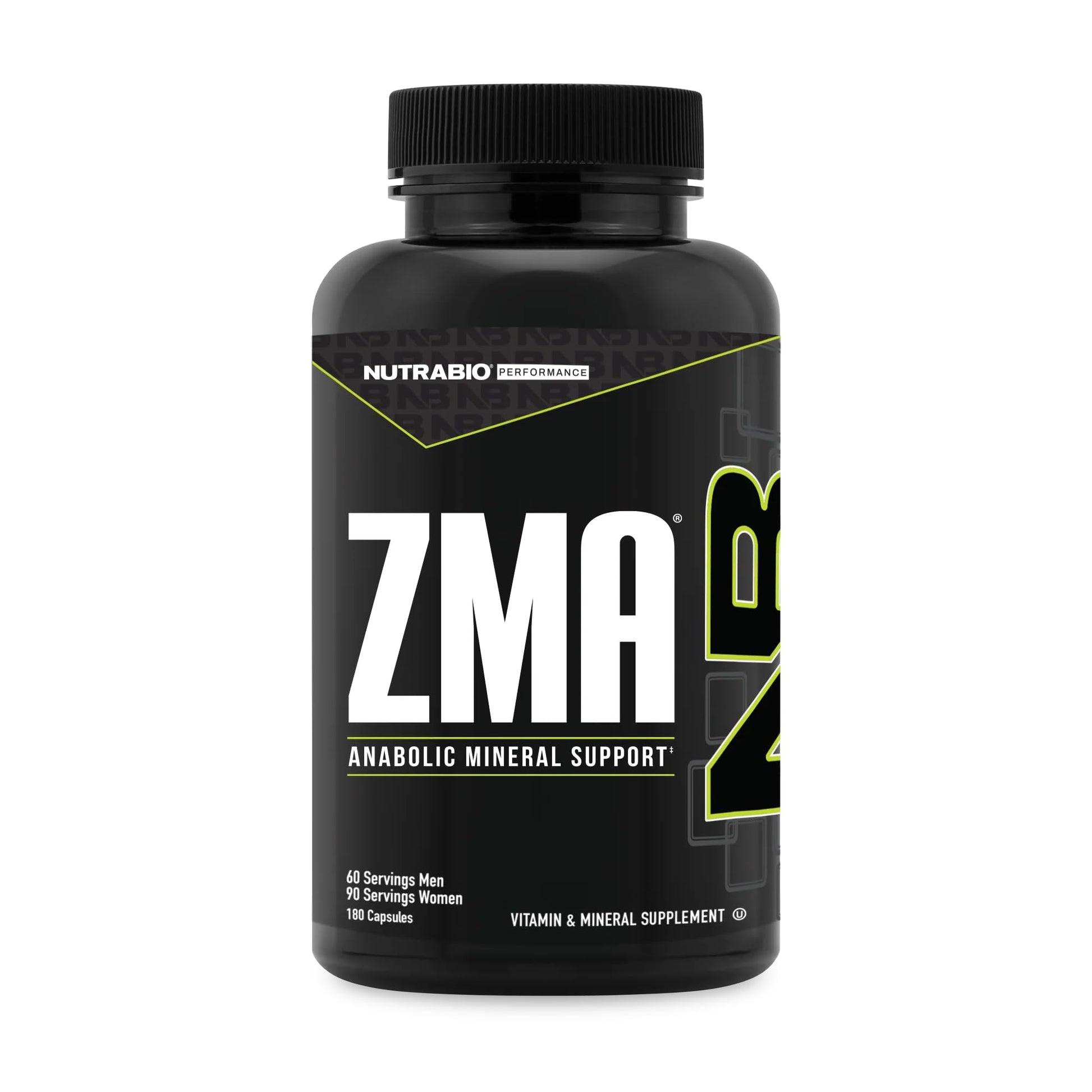 NutraBio ZMA Supplements for Men & Women- Zinc Magnesium Supplements to Support Hormone Levels, Peak Performance, Sleep, Muscle Recovery, Immune Health, 180 Ct. NutraBioAu supplements