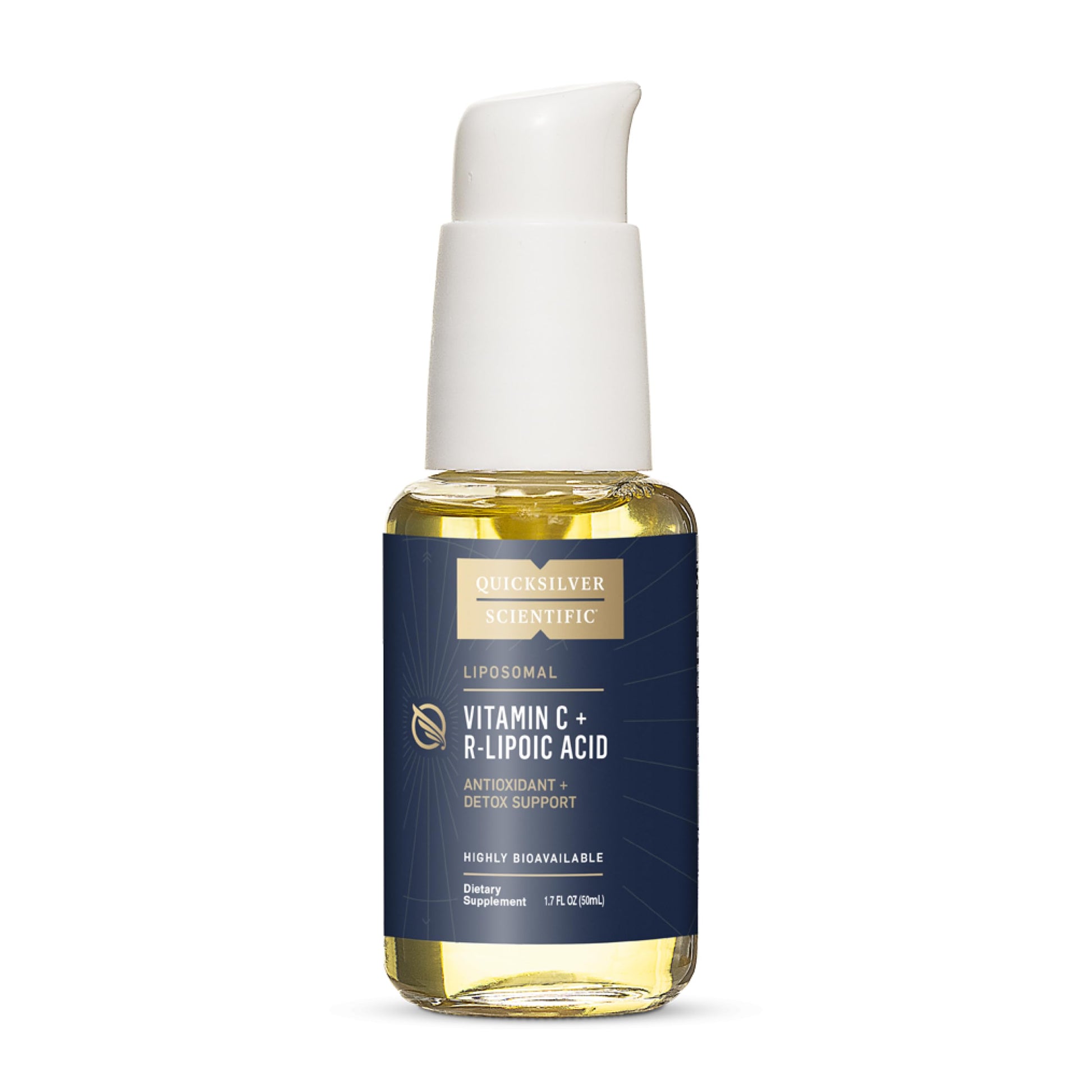 Quicksilver Scientific Vitamin C + R Lipoic Acid - Liposomal Vitamin C with RLA - Antioxidant, Detox & Immune Support Supplement - with Superior Absorption (50 ml) Quicksilver ScientificUS supplements