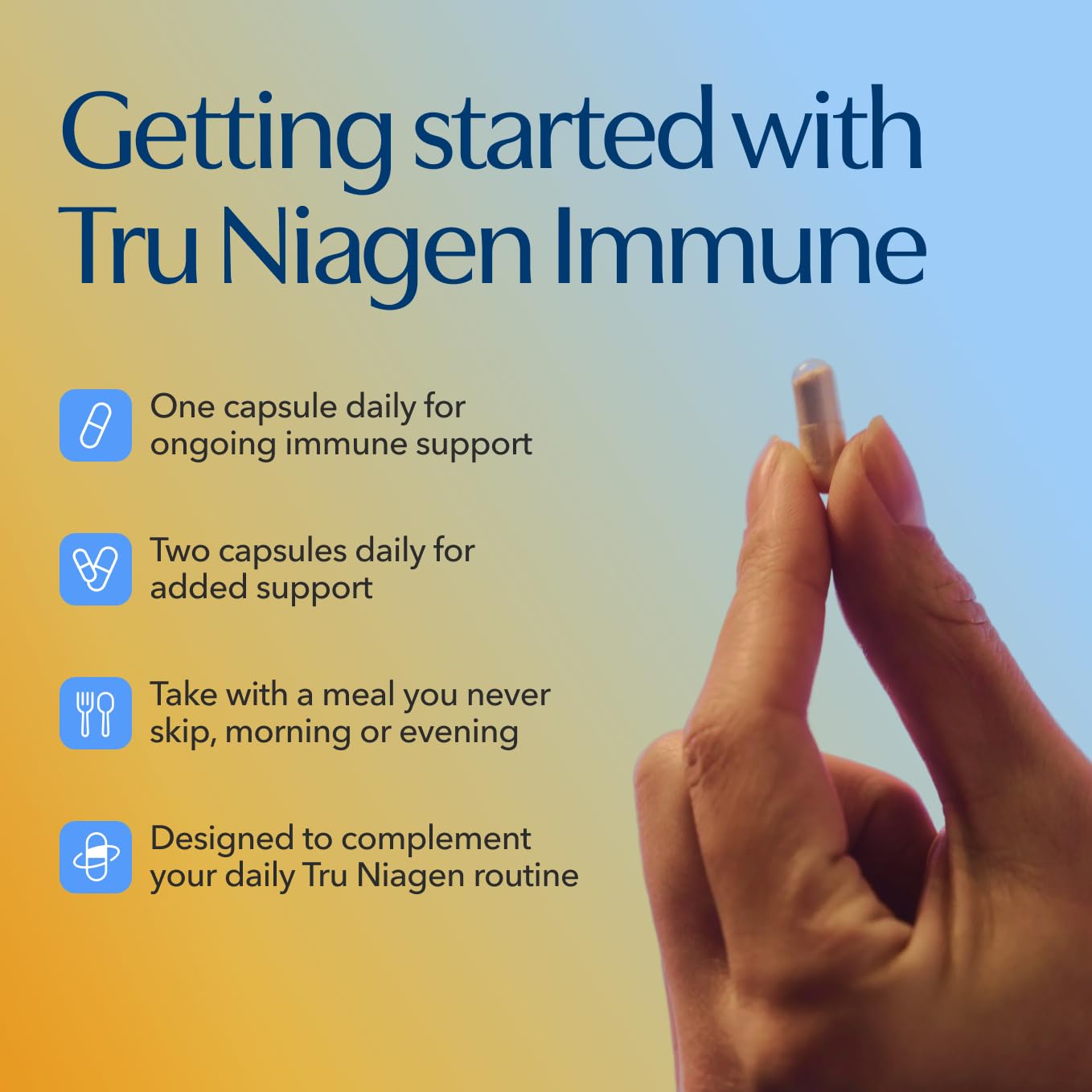 TRU NIAGEN NAD+ Immune Support Supplement - Daily Defense - Vitamin C, Vegan D3 2000 IU, Zinc, Selenium, Copper + 100mg NAD Plus Boosting Niagen NR - 30 Capsules TRU NIAGENAu supplements