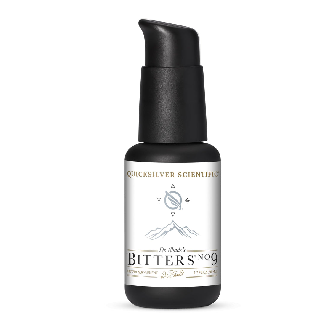Quicksilver Scientific Dr. Shade's Bitters No. 9 - for Digestion - Fast Acting Liposomal Digestive Bitters with Milk Thistle, Burdock Root & Juniper Essential Oil - Digestive Support (50ml) Quicksilver ScientificUS supplements