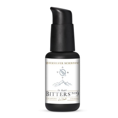 Quicksilver Scientific Dr. Shade's Bitters No. 9 - for Digestion - Fast Acting Liposomal Digestive Bitters with Milk Thistle, Burdock Root & Juniper Essential Oil - Digestive Support (50ml) Quicksilver ScientificUS supplements