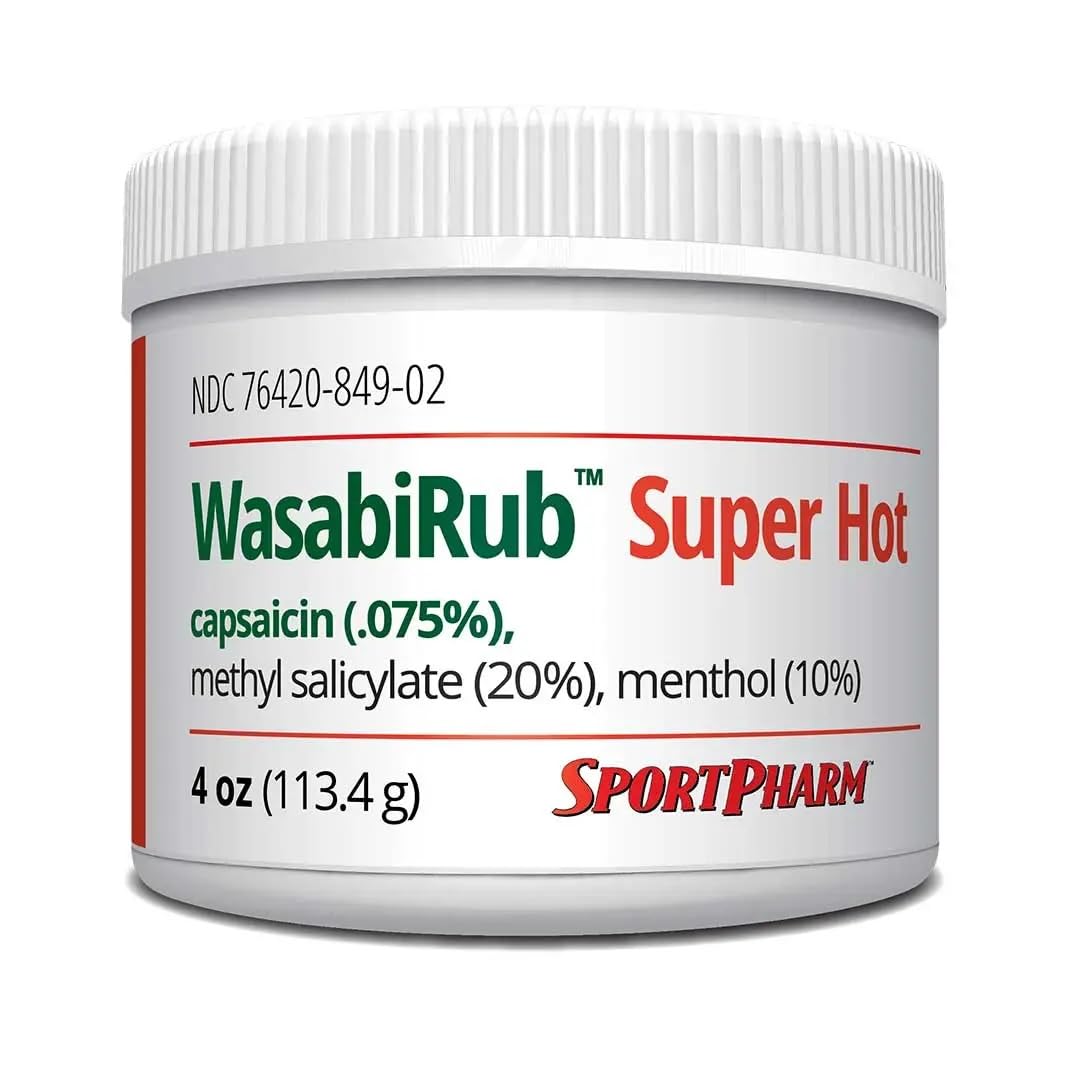 SportPharm WasabiRub Super Hot Sports Topical Pain Relief Gel SportPharmAu supplements