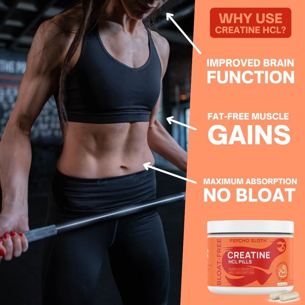 Pre Workout Pills and Creatine HCL Pills Bundle - Endless Energy, Muscle Growth, Endurance Goba TeaAu supplements