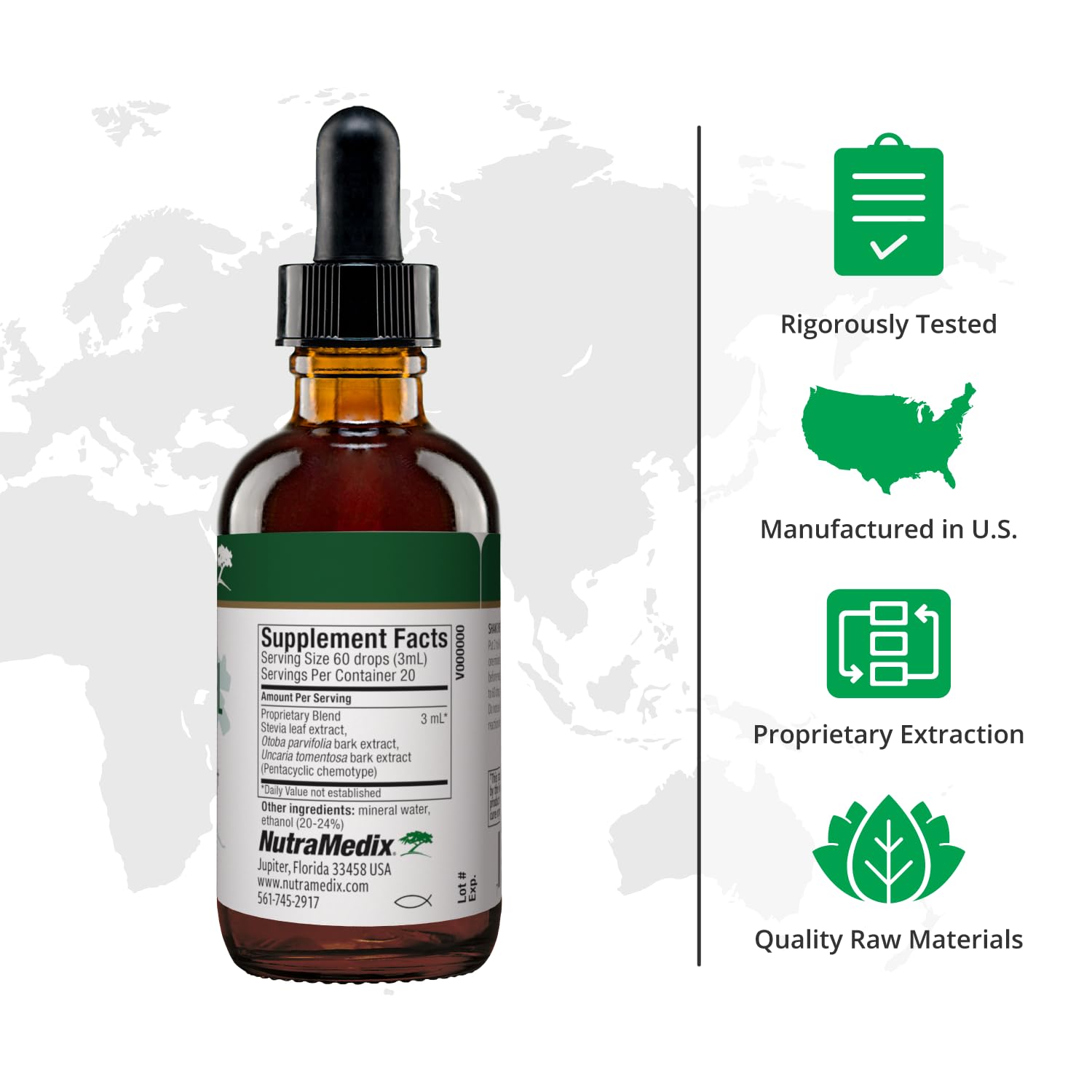 Nutramedix Nutra BRL - Liquid Herbal Supplement for Gut Health & Immune Support - Samento & Banderol for Digestive Health - Immune System Booster Supplement (60mL) NutraMedixAu supplements