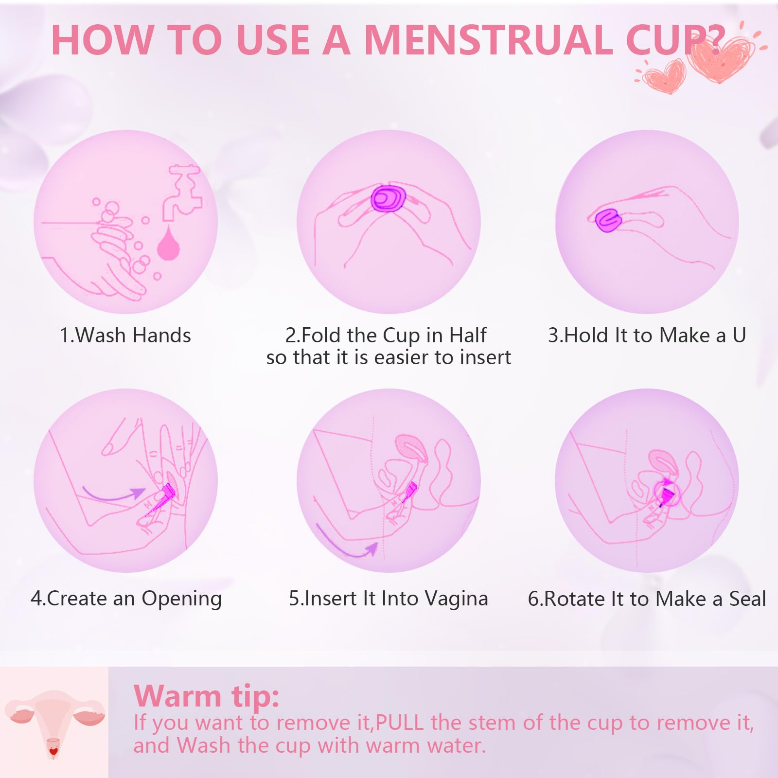 AURUZA Menstrual Cups, Set of 2 Reusable Period Cups Kit for Girls & Women, Silicone Soft Cups AURUZAAu supplements