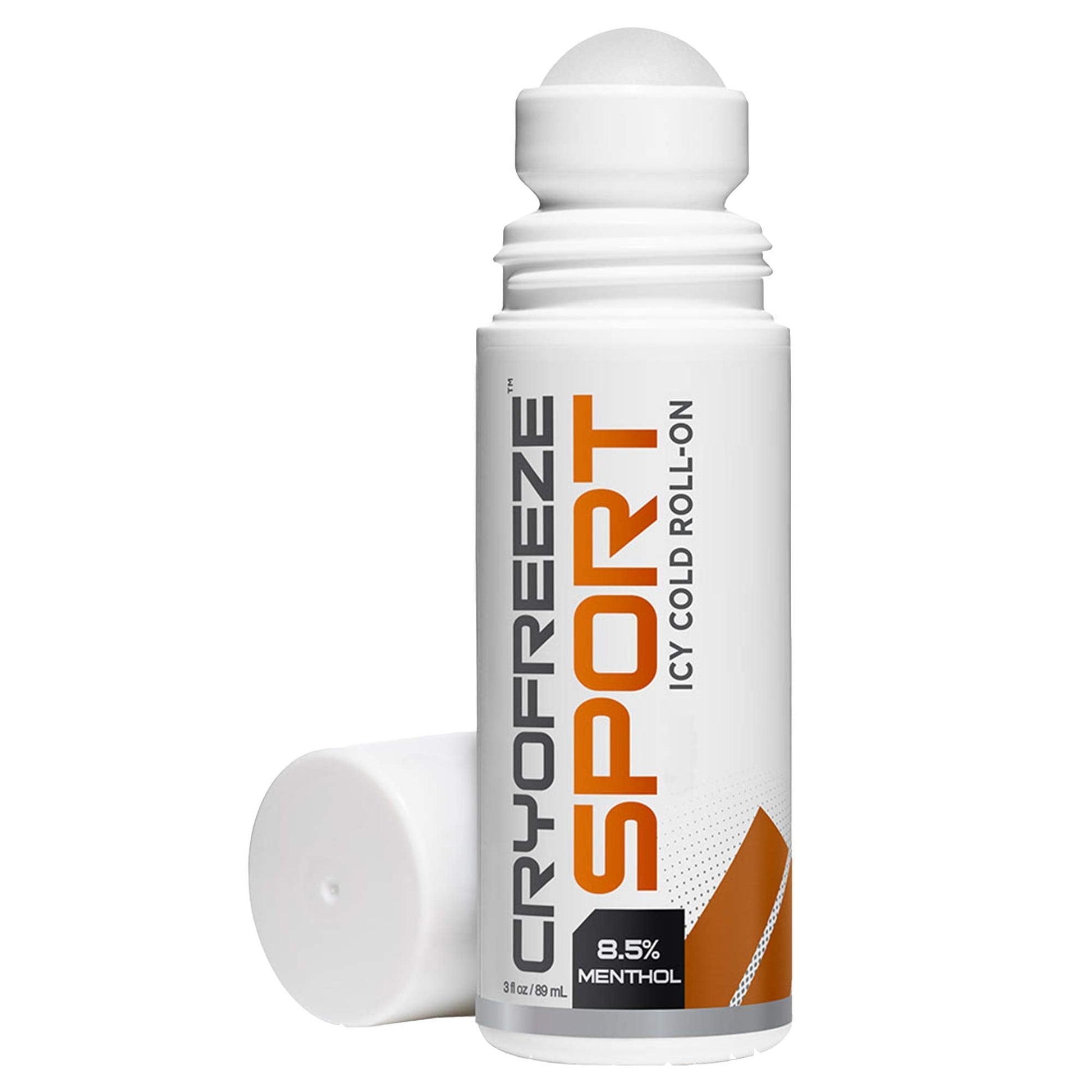 OMAX 3 Bottles CryoFreeze Sport ICY Cold Pain Relief Roll-On, 8.5% Menthol, Natural Pain Relief - 3 Bottles (3 oz Each) OMAXAu supplements
