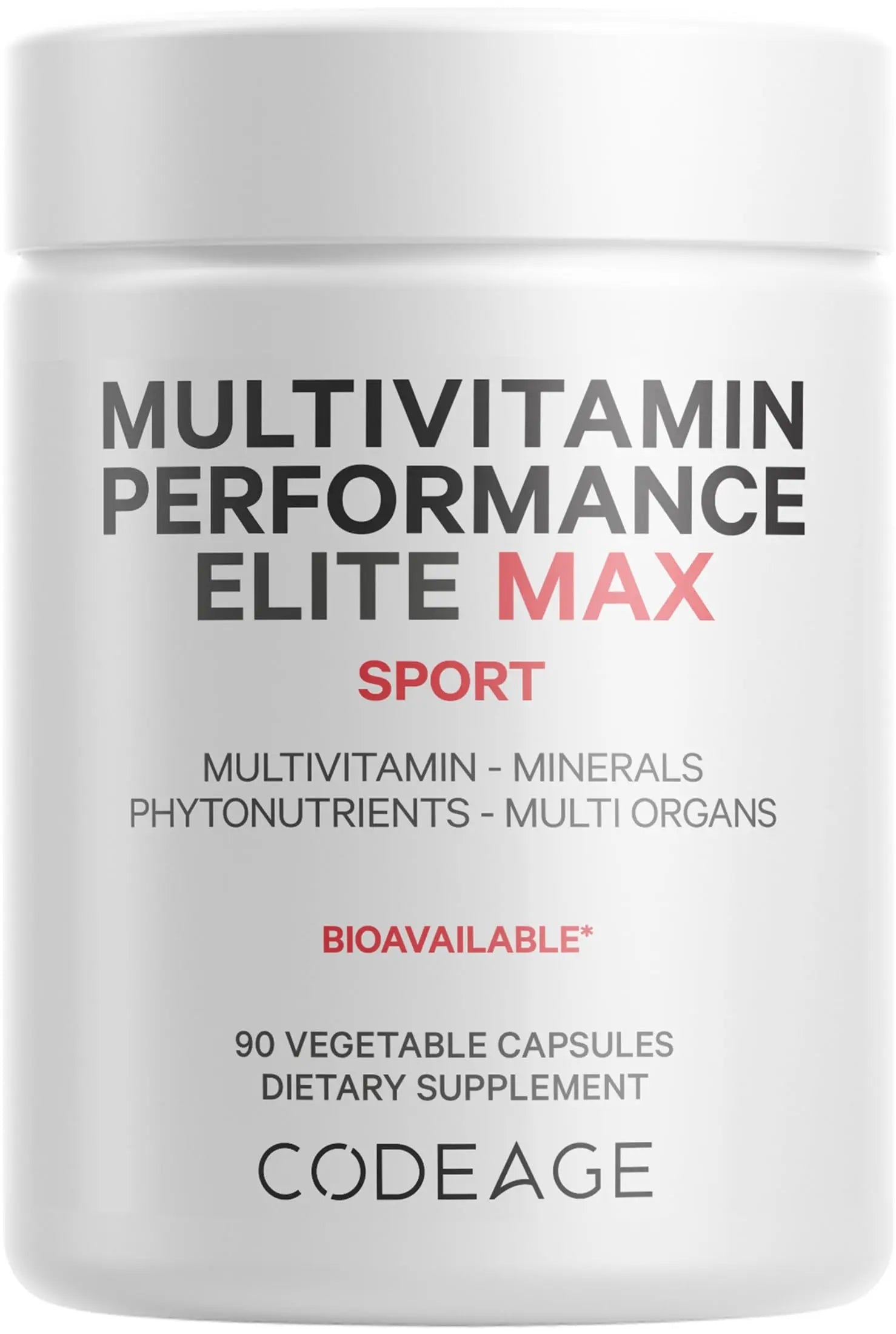 Codeage Multivitamin Performance Elite Max Supplement - Vitamins A, B6, B12, C, D, E, Vitamin K (MK-4, MK-6, MK-7, MK-9), Essential Minerals CodeageAu supplements