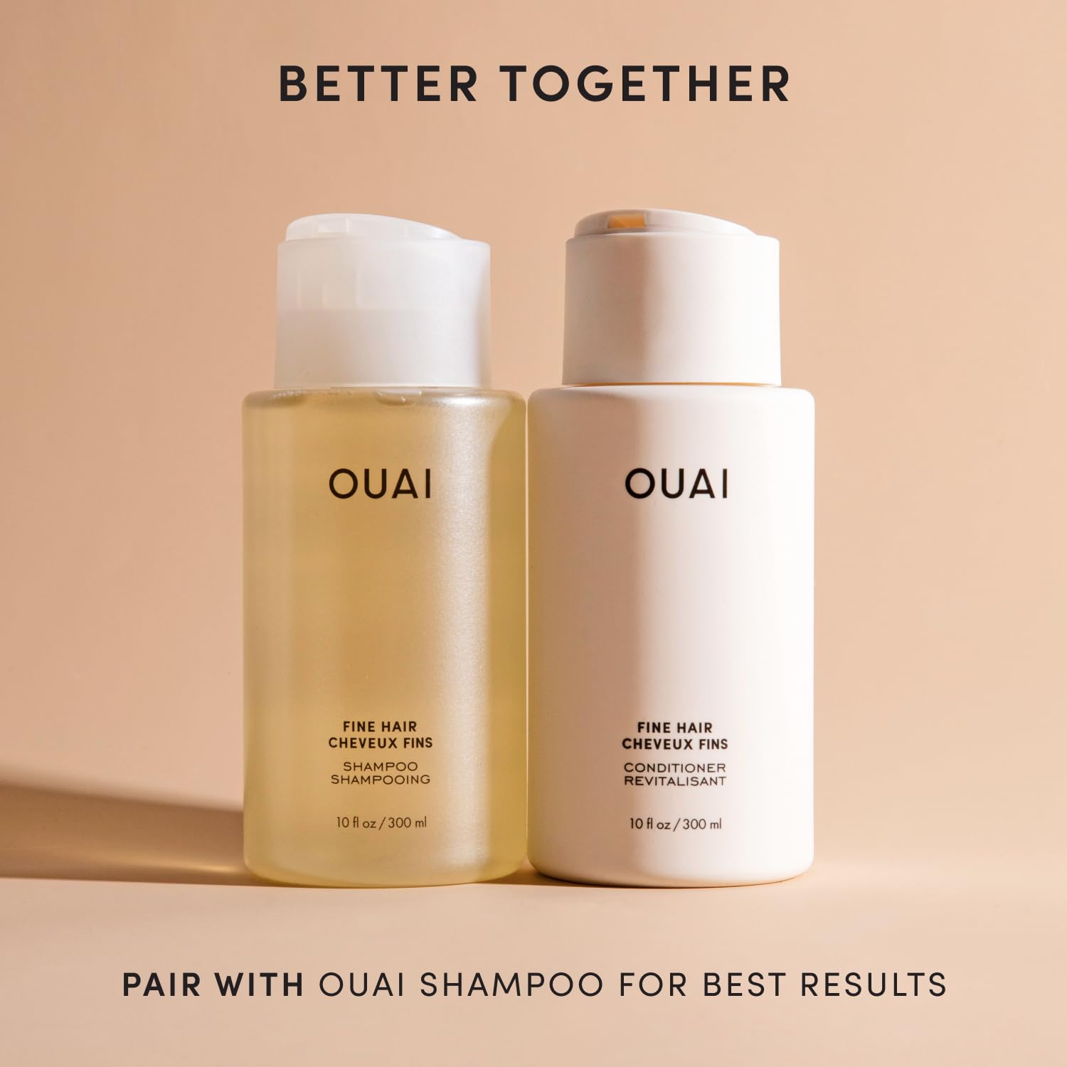 OUAI Fine Hair Conditioner Refill - Volumizing Conditioner Made with Keratin, Biotin and Chia Seed Oil - Adds Softness, Bounce and Volume - Free from Parabens, Sulfates, and Phthalates (32 Oz) OUAIAu supplements