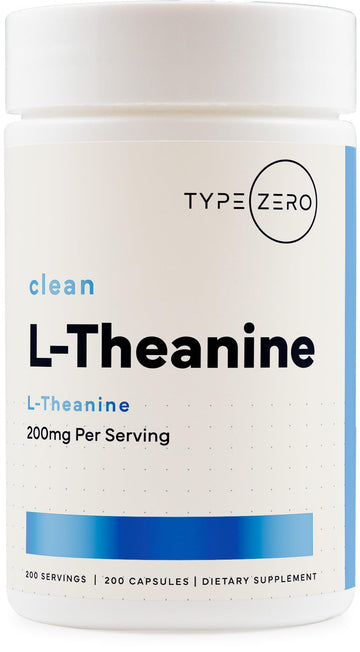 Type Zero L-Theanine (200mg) 200 Capsules - Clean L-Theanine Supplement, Keto, GMO-Free Type ZeroUS supplements