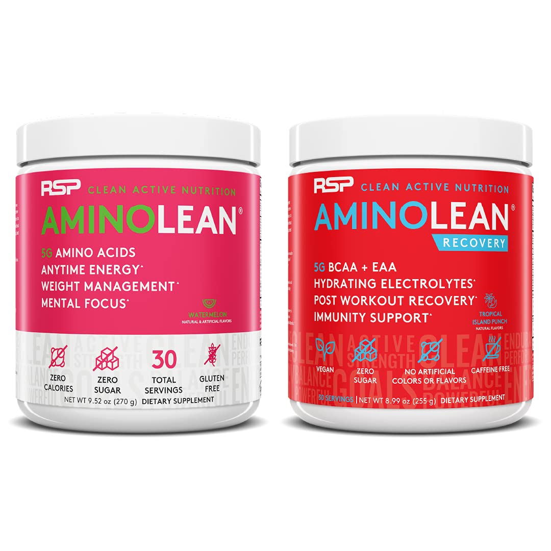 RSP NUTRITION AminoLean Pre Workout Energy (Watermelon 30 Servings) with AminoLean RSP NUTRITIONUS supplements