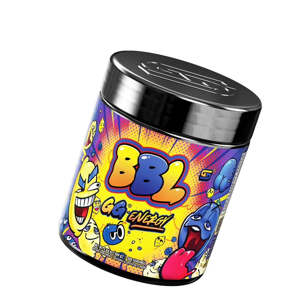 Gamer Supps GG Energy - BBL by Clooless (100 Servings) - Keto Friendly Gaming Energy and Nootropic Blend, Sugar Free + Organic Caffeine + Vitamins + Immune Support, Powder Drink Gamer SuppsAu supplements