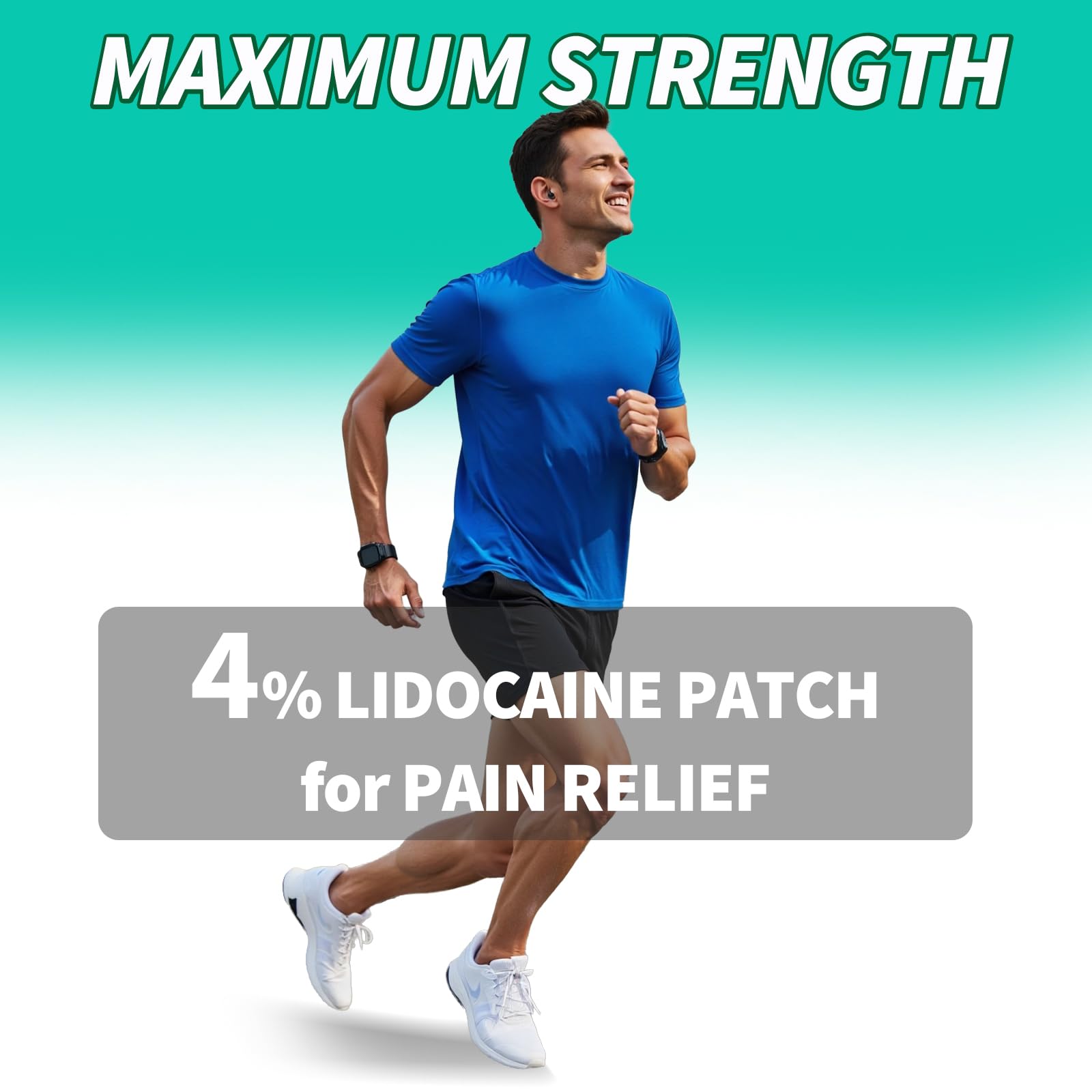 JIATUHAN 4% Lidocaine Pain Relief Patches – Maximum Strength for Back, Neck, Joint & Muscle Pain – Long-Lasting & Flexible – 15 Patches JIATUHANAu supplements