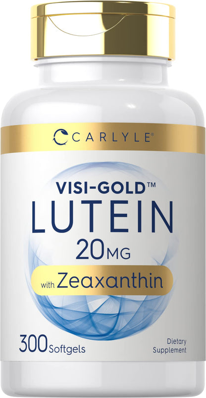 Carlyle Lutein and Zeaxanthin 20mg | 300 Softgels | Eye Health Vitamins | Non-GMO & Gluten Free Supplement CarlyleUS supplements