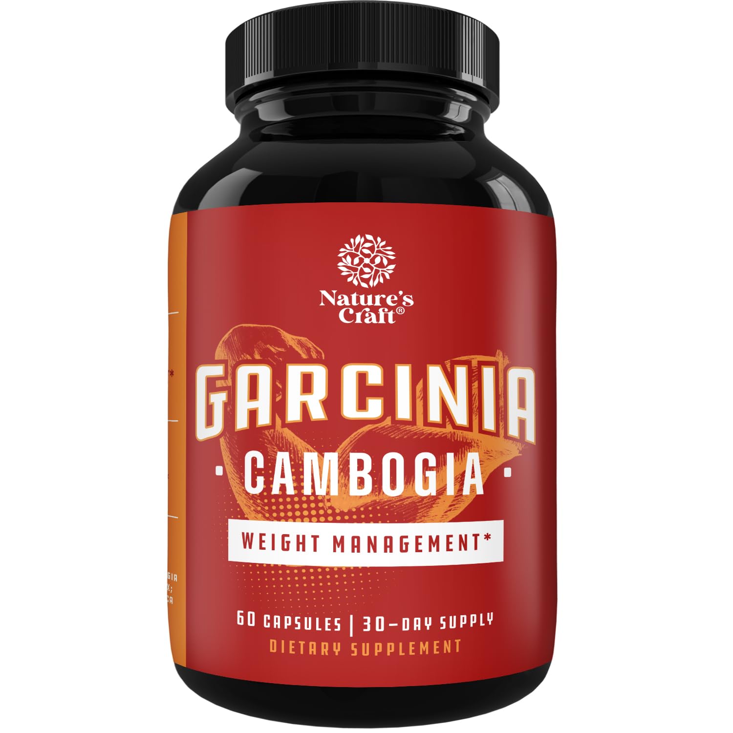 Pure Garcinia Cambogia Weight Loss Pills 95% HCA - Garcinia Cambogia Extract Herbal Supplement Natures CraftUS supplements
