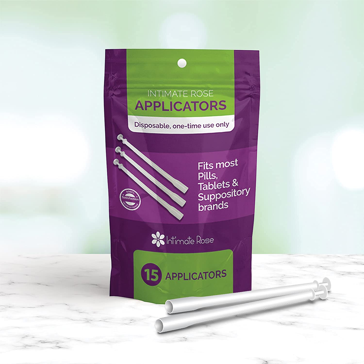 Intimate Rose 15 Count Vaginal Suppository Applicator - Fits Most Boric Acid Suppositories & Vaginal Suppository - Individually Wrapped Suppository Applicators from Intimate RoseUS supplements
