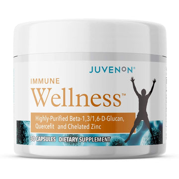 Juvenon Immune Wellness Defense Supplement with Vitamin C, Chelated Zinc Immune Booster Antioxidant Benefits for Adults, Healthy Aging, Heart Health, 30 Capsules JuvenonAu supplements