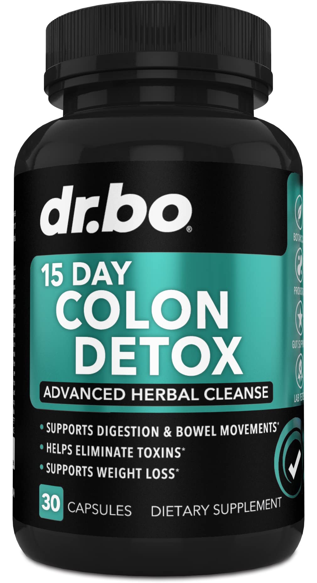Colon Cleanser Detox for Weight Flush - 15 Day Intestinal Cleanse Pills & Probiotic - Fast Natural Laxative for Constipation Relief - Bowel Movement Supplements for Stomach Bloating, Gut Loss Support DR. BOAu supplements