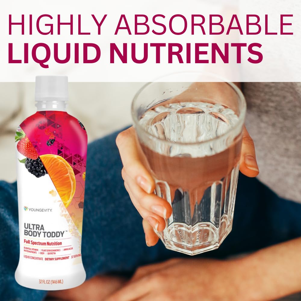 Youngevity Ultra Body Toddy - 100+ Nutrient Mega Multi-Vitamin Mineral Supplement for Men and Women - Enhanced Absorption - Phytonutrients - Amino Acids - (32 Fl Oz) YoungevityAu supplements