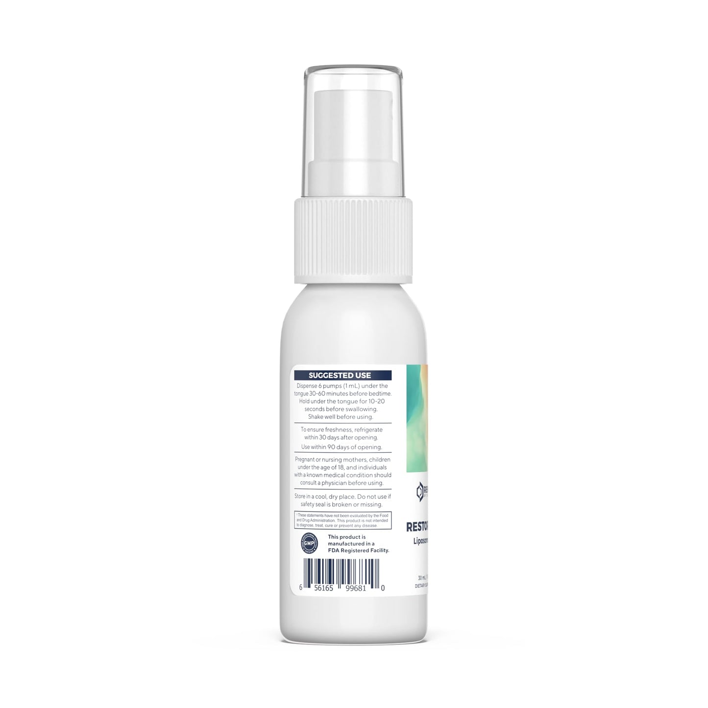 Renue By Science Restore PM | Liposomal Melatonin GABA Supplement Spray | 30ml Spray with Melatonin Glutathione & GABA 10mg - Sleep Aid Melatonin | Non-GMO | Made in The USA & Third Party Tested Renue By ScienceUS supplements