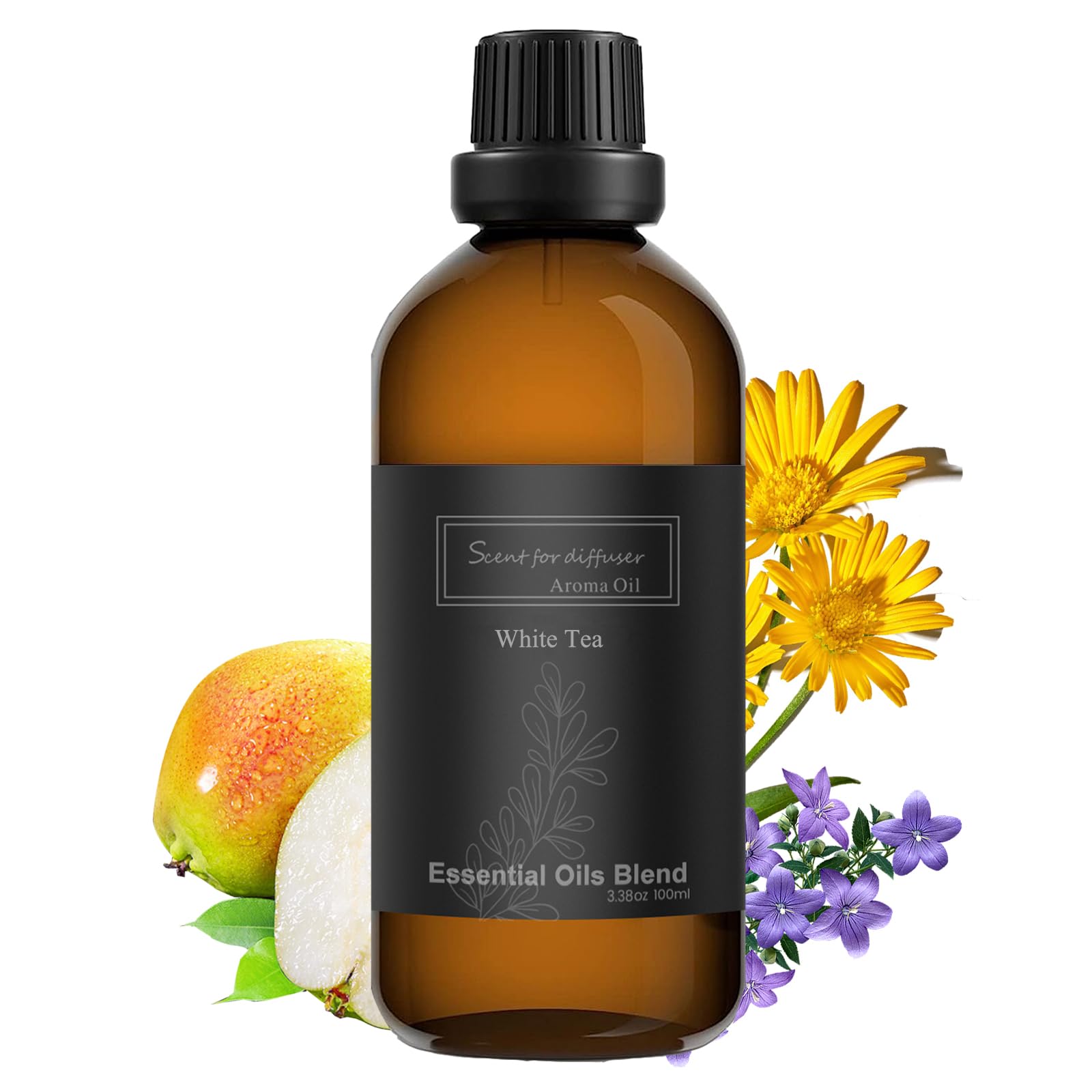Homnas White Tea Essential Oil 100ML, Hotel Collection 100% Pure and Natural Aromatherapy Oil homnasAu supplements