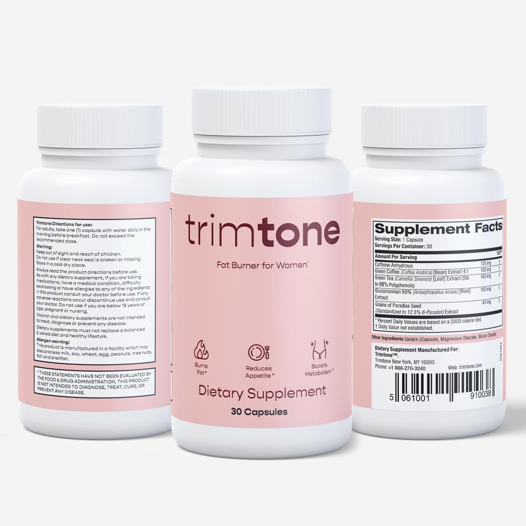 Trimtone Pills, 100% Natural Weight Management Formula for Women, Mood & Energy TrimtoneAu supplements