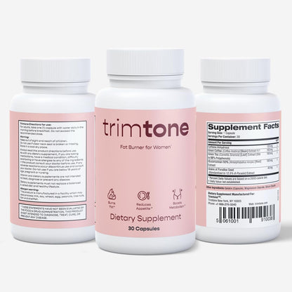 Trimtone Pills, 100% Natural Weight Management Formula for Women, Mood & Energy TrimtoneUS supplements