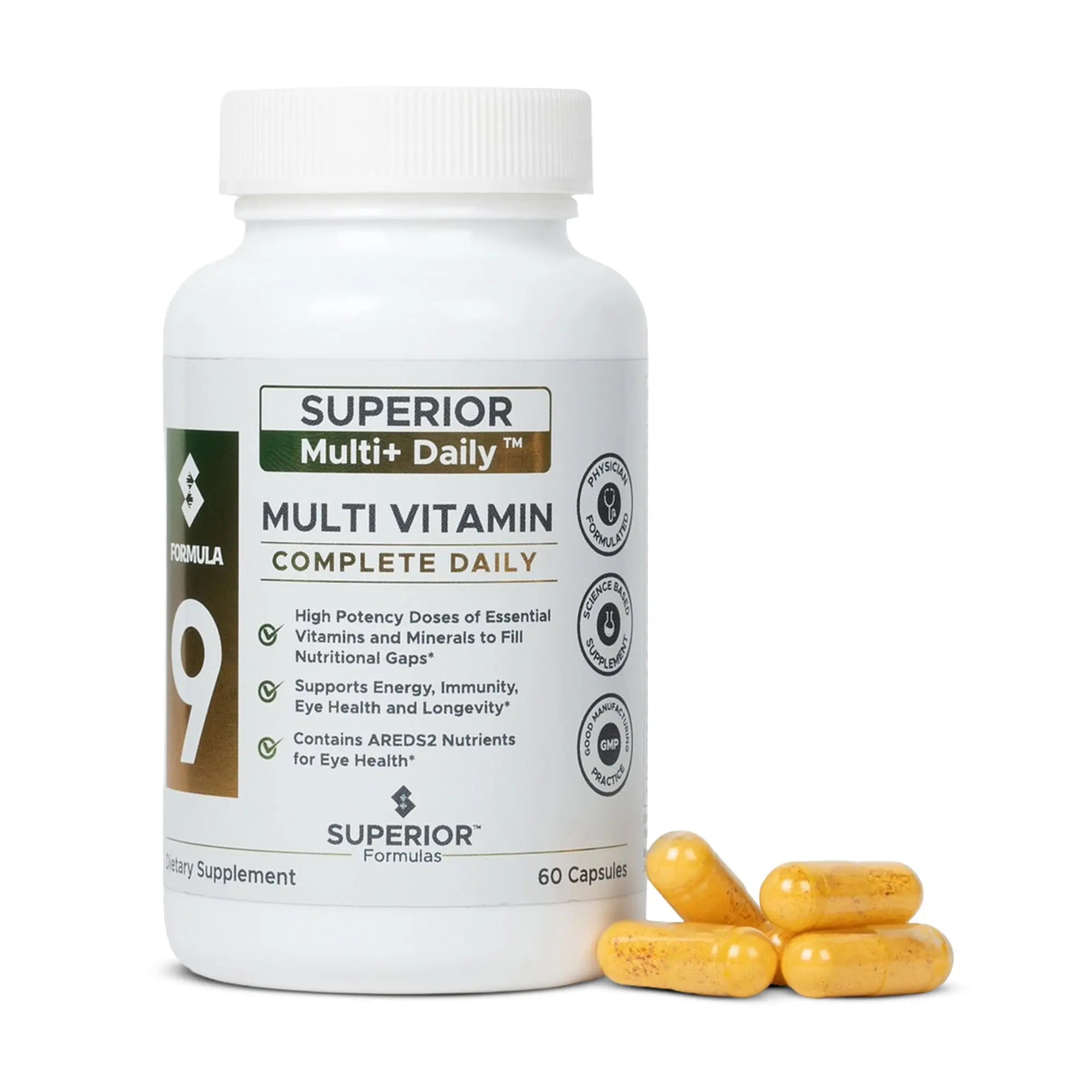 Superior Formulas LLC High Potency Multivitamin with AREDS2 Nutrients; Physician-Formulated Daily Supplement with Lutein, Zeaxanthin, Zinc, Vitamin C & E Superior Formulas LLCAu supplements