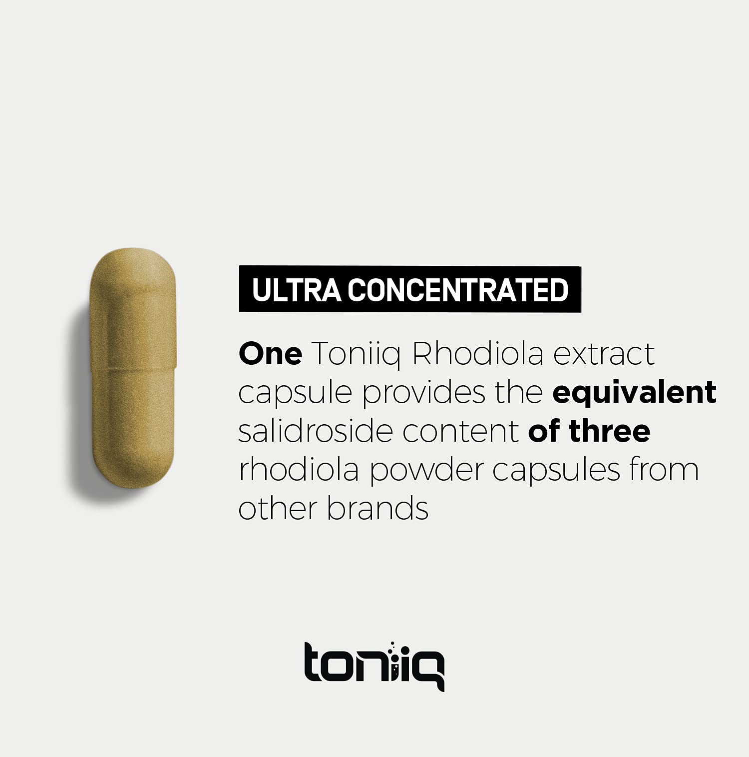 Toniiq Triple-Strength 600mg Rhodiola Rosea - 120 Capsules - 5% Salidroside Concentrat ToniiqUS supplements