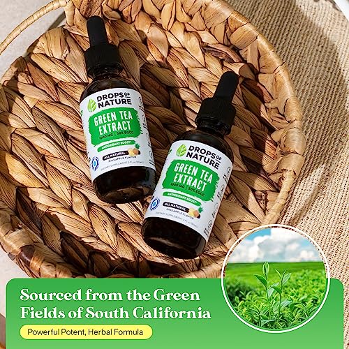 Green Tea Extract - 1000mg - 50% EGCG - Green Tea Liquid Drops, 4x more Powerful than Drops Of NatureAu supplements