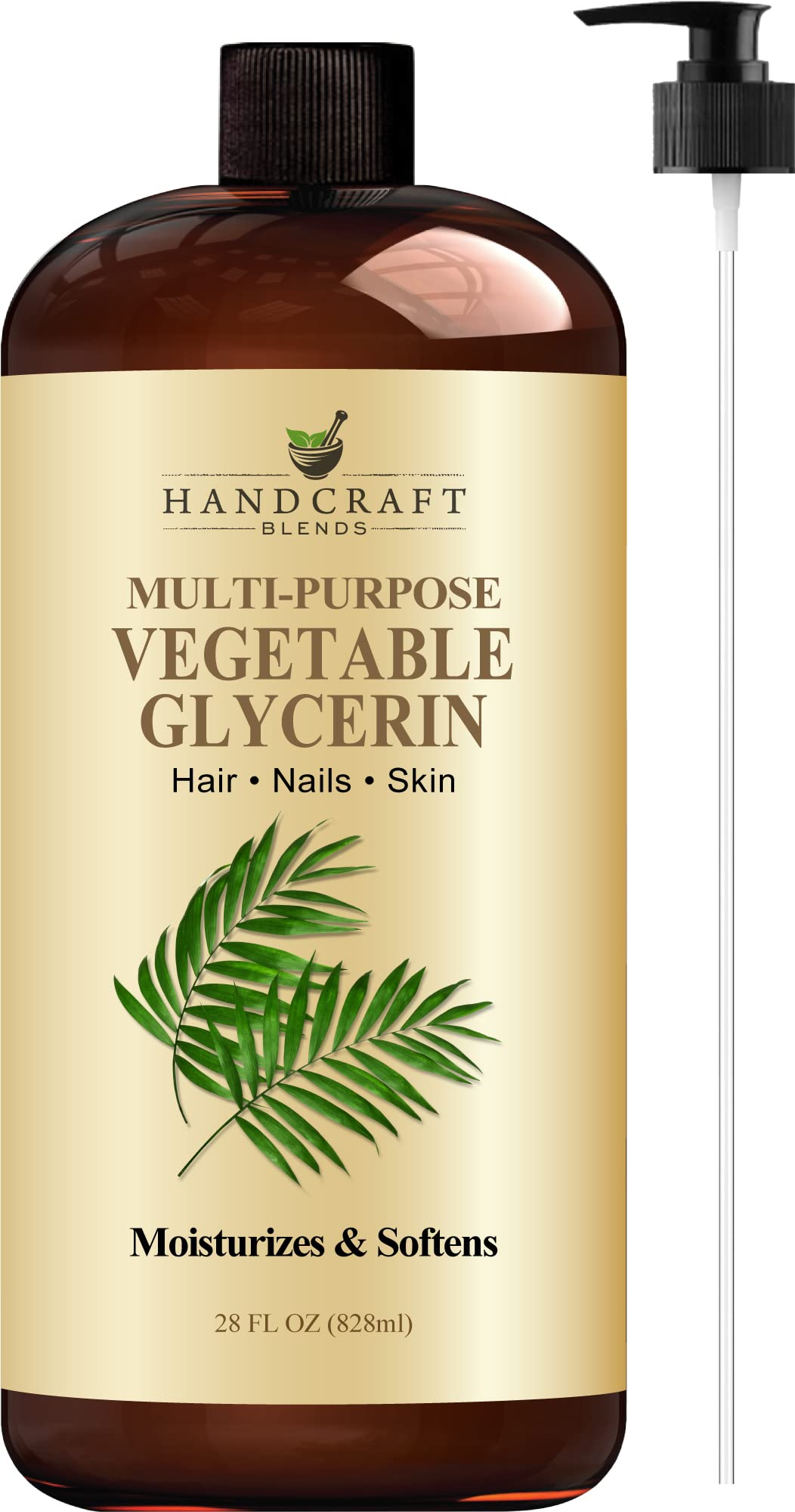 Handcraft Blends Vegetable Glycerin for Skin and Hair 28 oz - Pure Vegetable Glycerin Liquid Handcraft BlendsAu supplements