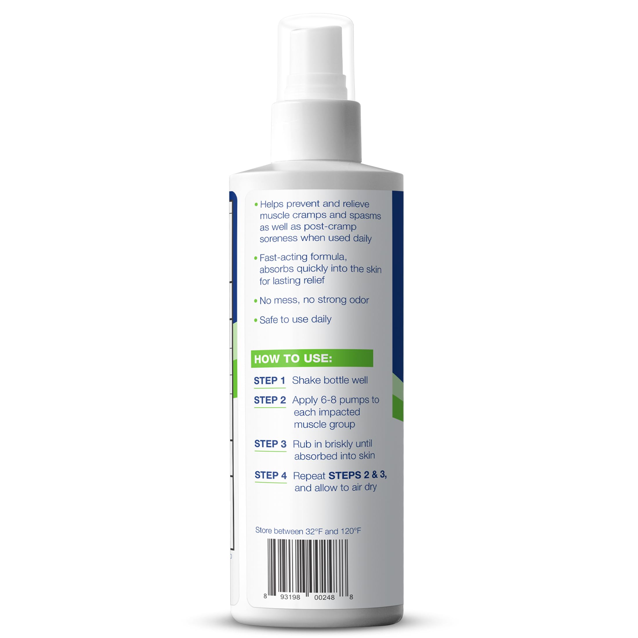 Theraworx Relief for Muscle Cramps Spray Fast-Acting Muscle Spasm, Leg Soreness with Magnesium Sulfate - 7.1 oz - 1 Count TheraworxAu supplements