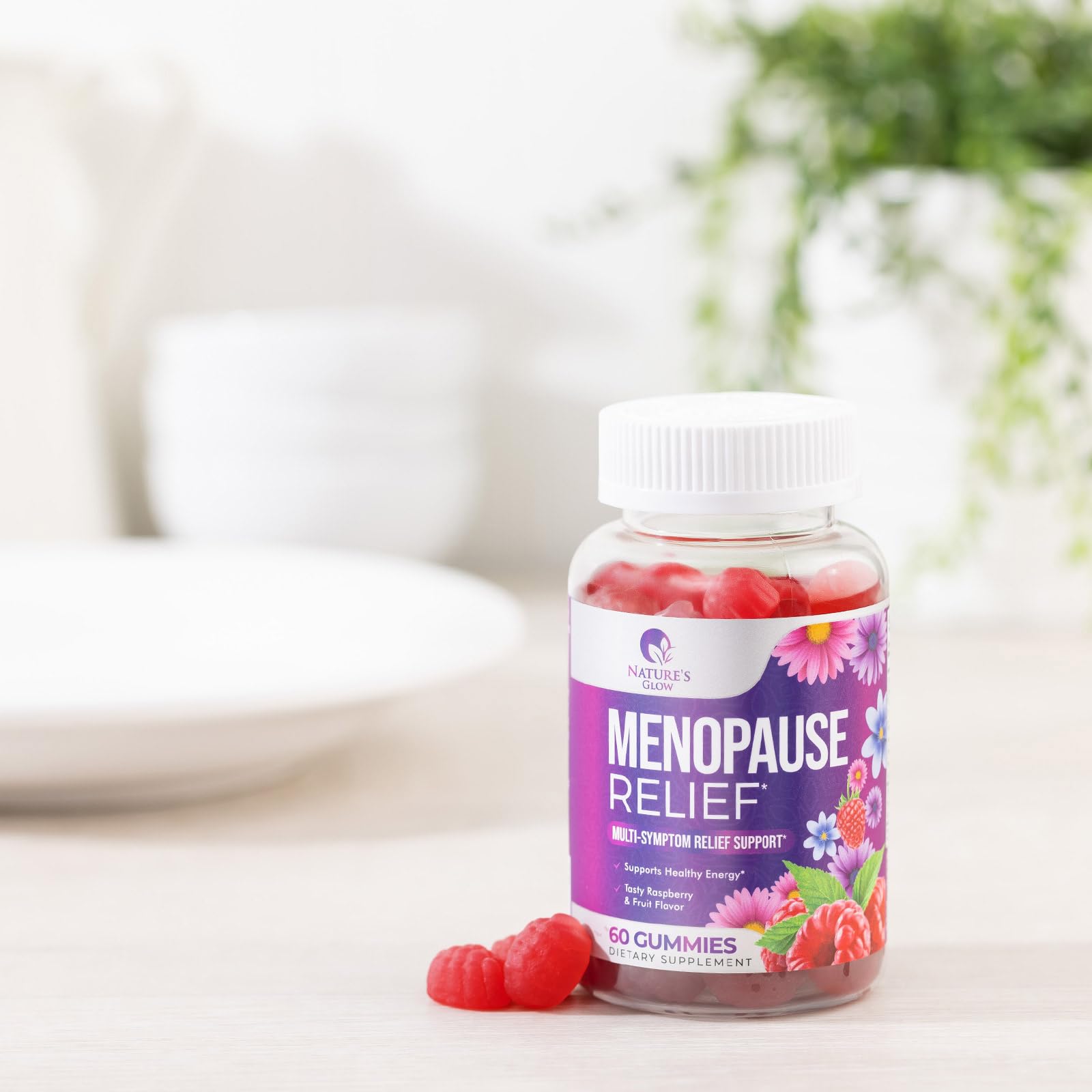 Menopause Supplement for Women - Complete Multi-Benefit Menopause Relief Gummy for Mild Hot Flashes & Night Sweats, Natural Balance & Energy Support, Menopausal Vitamins, Gluten Free - 60 Gummies Nature's GlowAu supplements