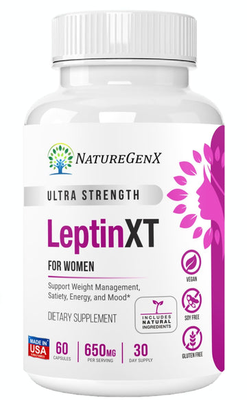 NatureGenX LeptinXT - Leptin Supplements for Weight Loss for Women - Extra Strength NatureGenXUS supplements
