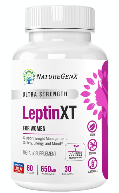 NatureGenX LeptinXT - Leptin Supplements for Weight Loss for Women - Extra Strength NatureGenXUS supplements