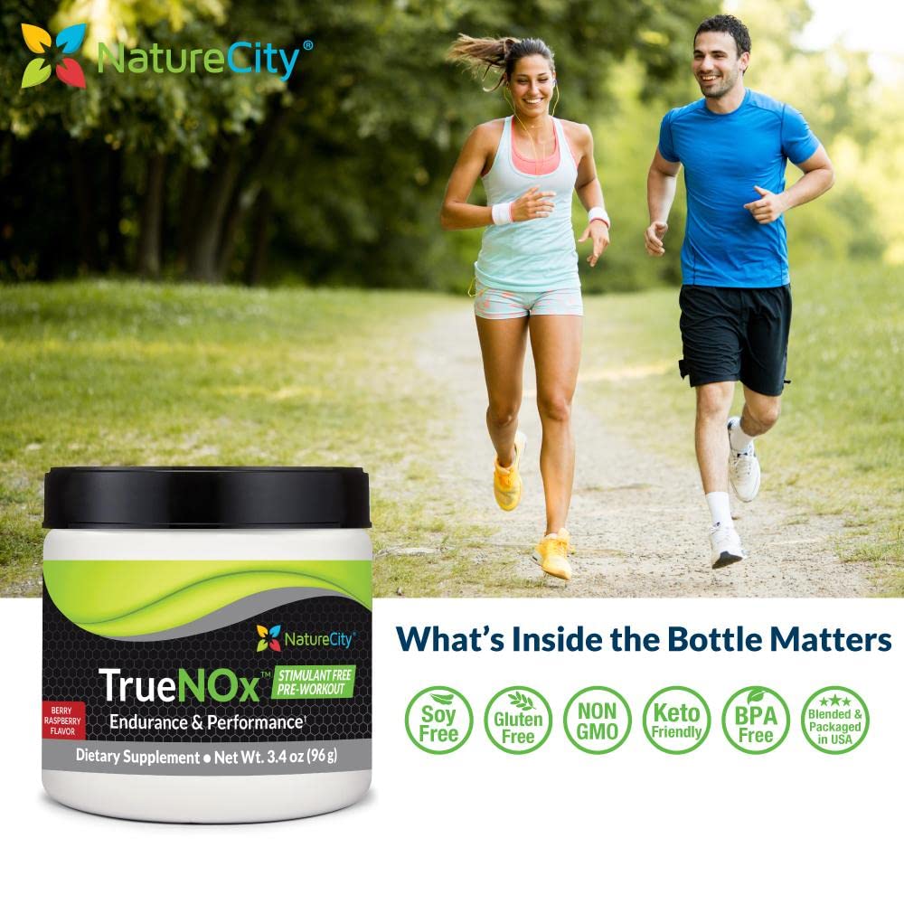 NatureCity True-NOx Nitric Oxide Supplements for Men and Women - Pre-Workout Booster NatureCityUS supplements