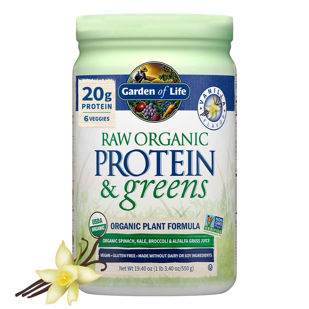 Garden of Life Raw Organic Protein & Greens Vanilla - Vegan Protein Powder Garden of LifeUS supplements