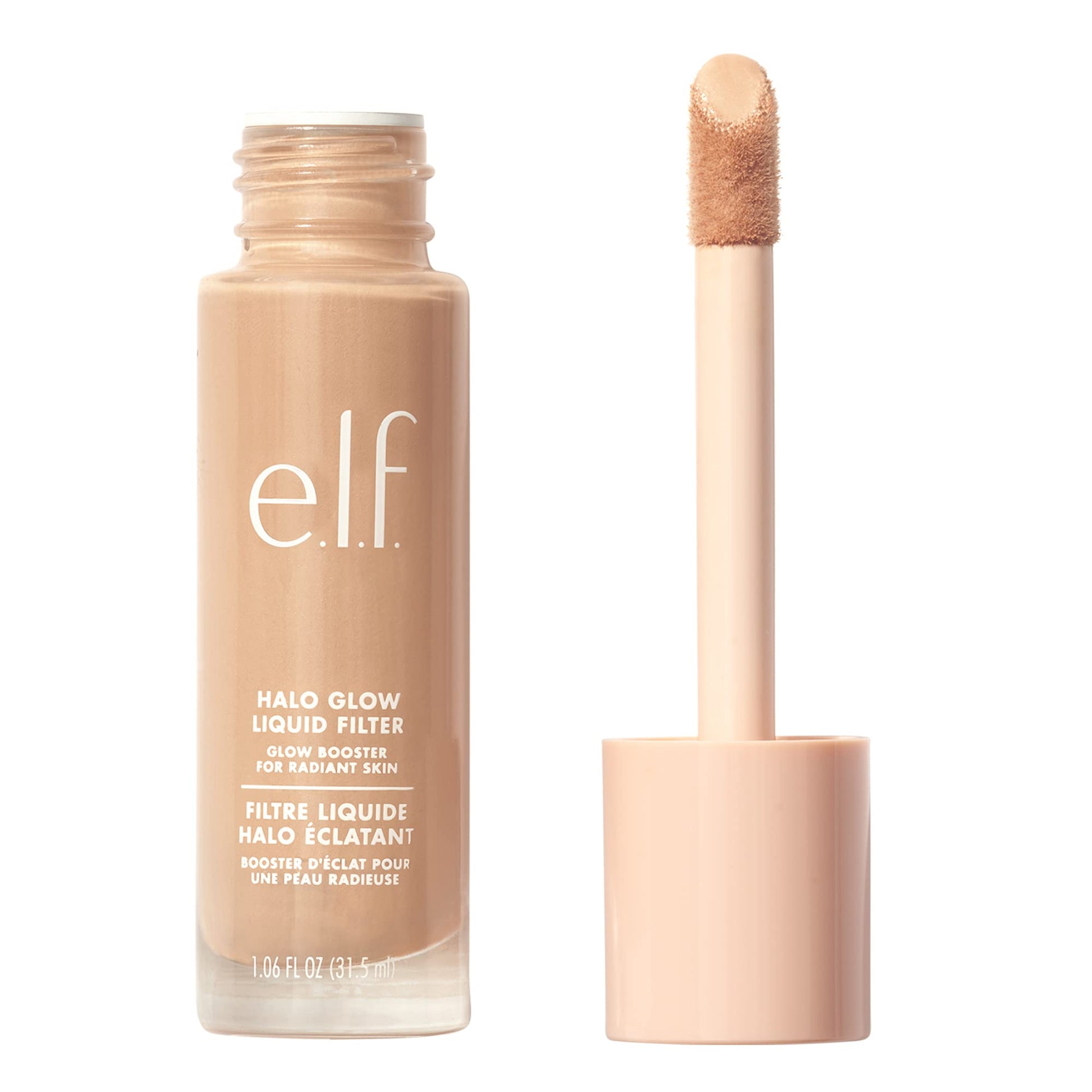 e.l.f. Halo Glow Liquid Filter, Complexion Booster For A Glowing, Soft-Focus Look, Infused With Hyaluronic Acid, Vegan & Cruelty-Free, 3 Light/Medium e.l.f.Au supplements