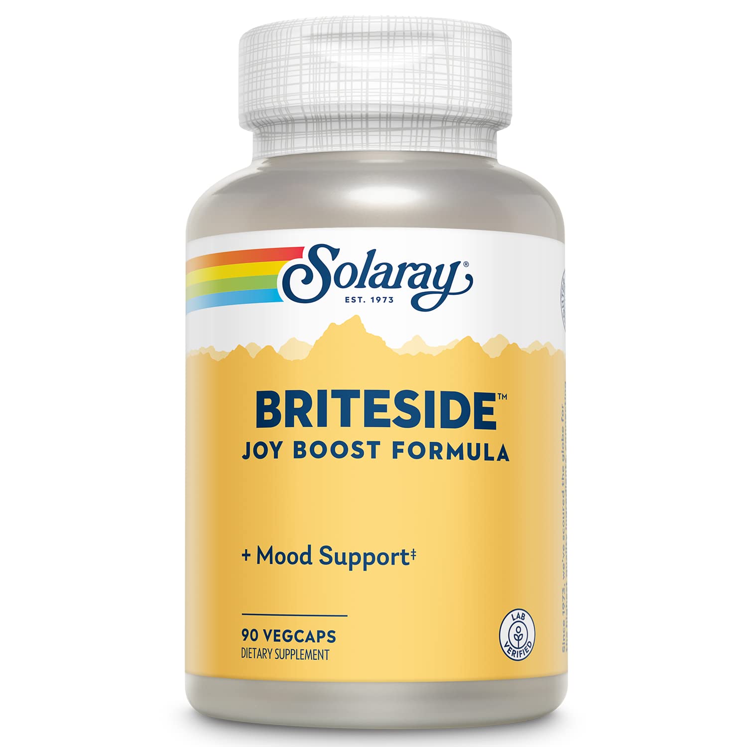 SOLARAY BriteSide - 90 Vegetarian Capsules - with St. Johns Wort, DL-Phenylalanine (DLPA), L-Dopa, GABA & Lithium SOLARAYAu supplements