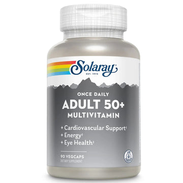 Solaray Once Daily Adult 50+ Complete Multivitamin for Women & Men, Essential Vitamins & Chelated Minerals for Healthy Energy, Heart, Brain & Immune Support SOLARAYAu supplements
