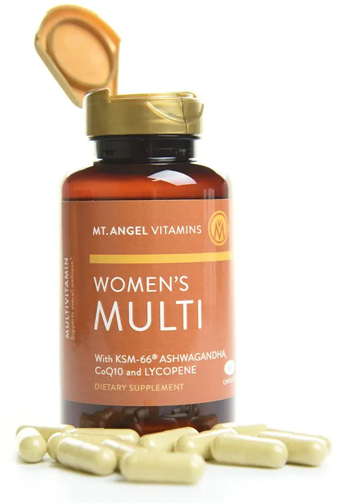Mt. Angel Vitamins - Daily Womens Multivitamin - Adult Formula with Iron, Calcium, KSM-66 Ashwaganda, and a Potent Proprietary Herbal Blend Mt. Angel VitaminsAu supplements