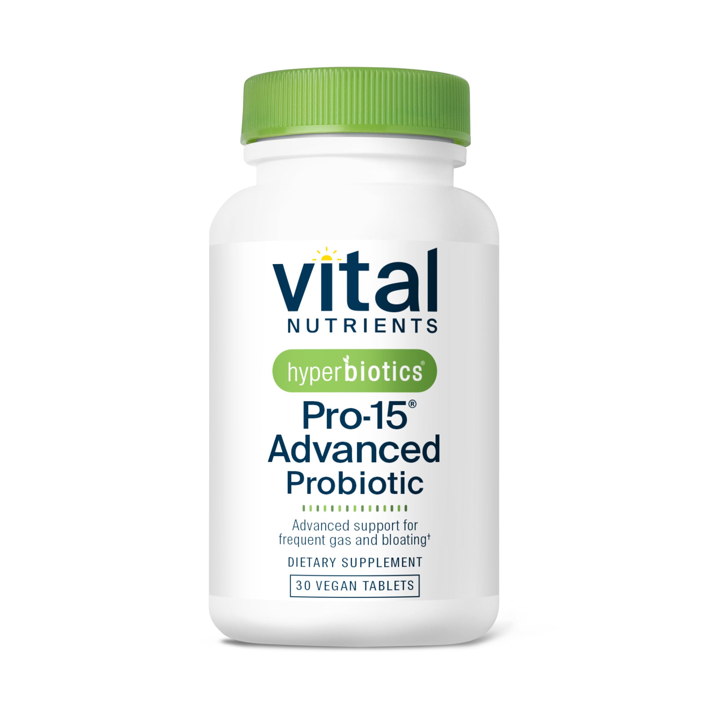 Hyperbiotics Vital Nutrients Pro-15 Advanced Probiotics for Women and Men | 15 Strains + Kiwifruit | Clinically Studied Daily Probiotics for Digestive Health, Gas, & Bloating | 30 Vegan Tablets HyperbioticsAu supplements