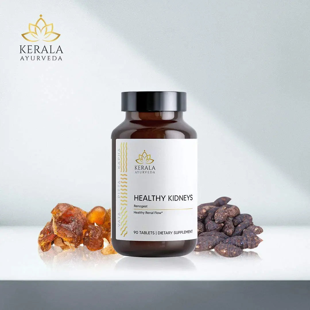 Kerala Ayurveda Healthy Kidney Herbal Tablets | Support Normal Kidney Function and Health | Kidney and Bladder Support | Urinary System Support - 90 Count Kerala AyurvedaAu supplements
