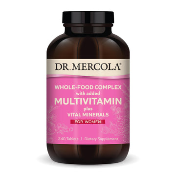 Dr. Mercola Whole-Food Complex for Women - with Added Multivitamin Plus Vital Minerals - Supports Energy & Cellular Health - Non-GMO, Gluten-Free & Soy-Free - 240 Tablets (30 Servings) Dr. MercolaAu supplements