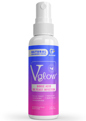 Dermveda Boric Acid BV Relief for Women - Natural Yeast Infection, Odor, Itch Relief Solution - Treats Yeast Infection Symptoms with Effective Boric Acid Formula. DermvedaUS supplements