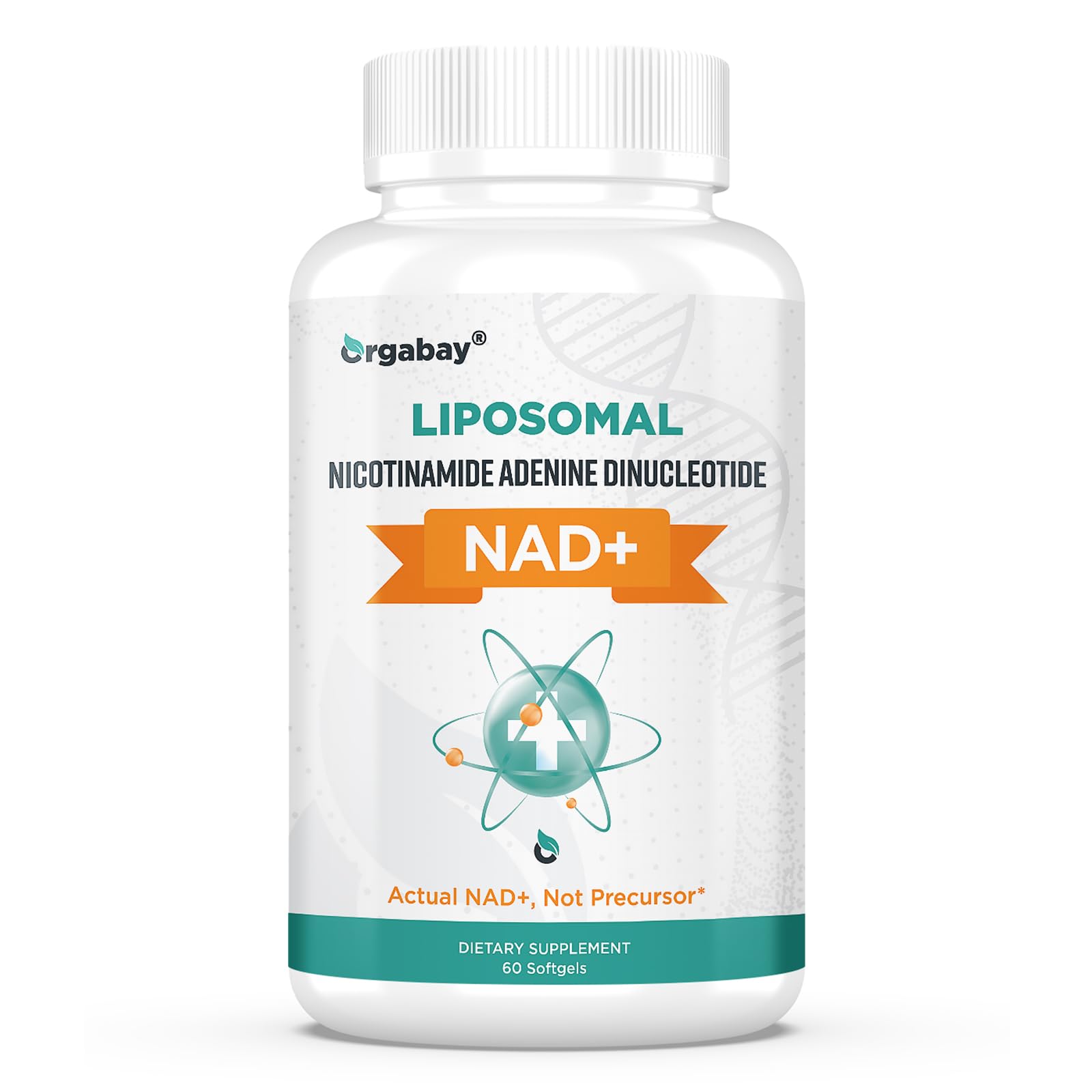 Orgabay Liposomal NAD+ Supplement 500 mg, High Absorption, Boost NAD+ with TMG 250 mg, Actual NAD Plus More Efficient Than Nicotinamide Riboside, Support Cellular Energy, Healthy Aging | 60 Softgels OrgabayAu supplements