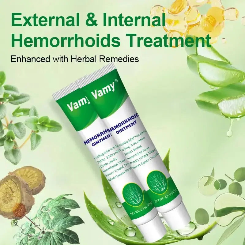 vamy Herbal Hemorrhoid Cream, Hemorrhoid Treatment and Hemorrhoids Cream with Lidocaine 4% and Phenylephrine HCI for Fast Relief of Pain, Swelling, Itching, Burning, Hemorrhoidal Treatment. 2 pc vamyAu supplements