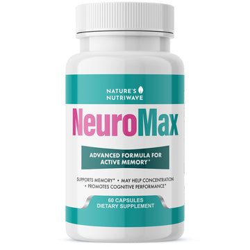 NeuroMax – Natural Herbal Blend with Passion Flower, Marshmallow Root & California Poppy – Non-GMO, Easy-to-Take Capsules, Made in USA, GMP Certified Facility - 60 Capsules, 1 Month Supply Nature’s NutriWaveAu supplements